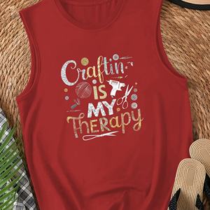 CRAFTING IS MY THERAPY Gilet décontracté pour femme - Product Image 3