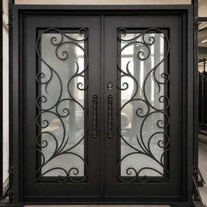 Puertas de hierro forjado a medida y hermosas puertas metálicas personalizadas: Puertas de acero de lujo diseñadas para máxima seguridad y elegancia. - Product Image 3