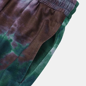Pantalones Cortos Tie-Dye para Hombre, Tallas Grandes, Verano, Moda Masculina, Casual, Estampado Blanco y Negro - Product Image 6
