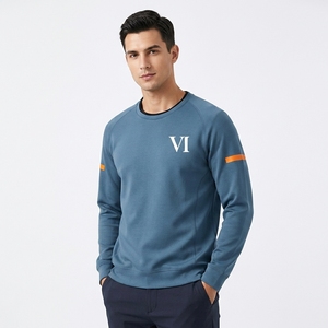 Pull à capuche personnalisé ODM 100% coton tricoté imprimé par transfert thermique, uni, décontracté, hiver, homme, écologique, séchage rapide - Product Image 2