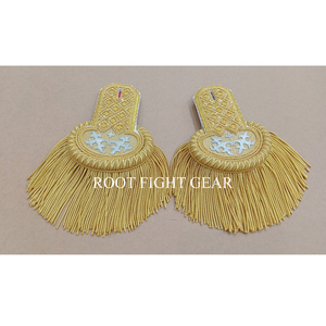 Epaulettes Reflectantes con Lentejuelas, Resistentes, con Reverso Metálico y Fijación Magnética, 100% Algodón, Uniformes ROOT FIGHT GEAR - Product Image 1
