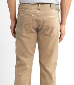 กางเกงยีนส์ผู้ชายทรงตรงเอวกลางคุณภาพพรีเมียม ผ้าฝ้ายยืดผสมเดนิม ระบายอากาศได้ดี เป็นมิตรต่อสิ่งแวดล้อม สีน้ำเงินเข้ม/ดำ - Product Image 3