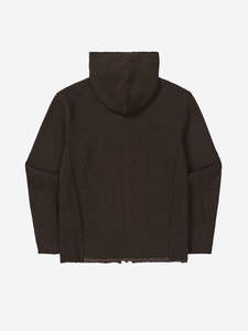 Sudadera con capucha de punto acanalado para hombre, ligera, informal, con cremallera completa, corte regular, ropa exterior informal, fabricación OEM/ODM - Product Image 4