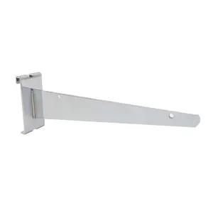 10" Metal gridwall shelf brackets for fixture store