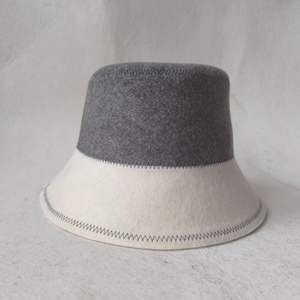 Chapeau 100% Laine Nouveau Design Écologique Réutilisable Doux Confortable Logo Brodé Personnalisé pour SPA Bain Best-seller Bob - Product Image 3