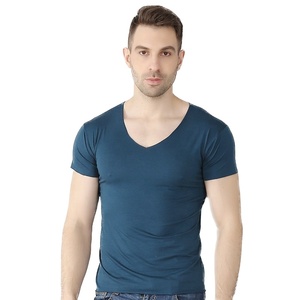 Premium Unisex Plus Size <b>T</b>-<b>Shirt</b> Breathable Spandex Knitted Street Style Custom Logo Printing Garment Dyed Wholesale Blank - Product Image 5