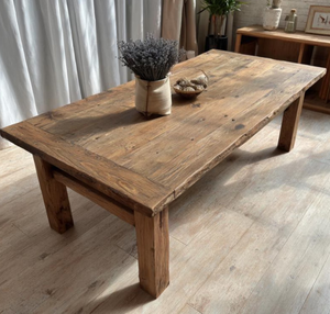High Quality Solid Acacia Wood <b>Coffee</b> <b>Table</b> with Legs Eco-Friendly Farmhouse & Hotel Use 4-Seater Modern Design - Product Image 4