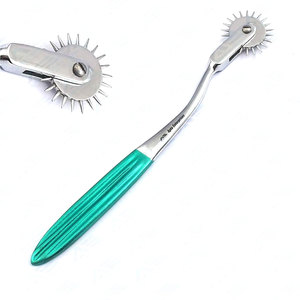 Instrumento quirúrgico de precisión Wartenberg Neuro Pinwheel de la mejor calidad para pruebas neurológicas Molinete de sensación de acero inoxidable verde - Product Image 1