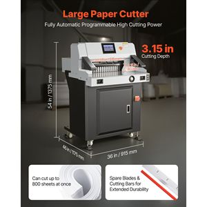 Cortadora de Papel Eléctrica de Escritorio, 1100W, de Alta Resistencia, Ancho de Corte de 20.28 Pulgadas, Grosor de Corte de 3.15 Pulgadas - Product Image 2