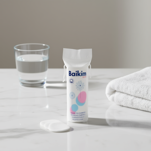 Dischetti di cotone Baikim, 70 unità, dischetti struccanti rotondi e morbidi - Product Image 3