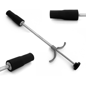Pistola aplicadora de bolus recta con copa de goma suave negra de 18 x 64 mm para ovejas y cabras, de acero inoxidable de 22 pulgadas de largo, para ganado. - Product Image 4