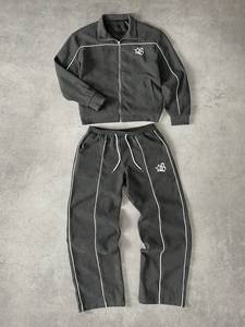 Survêtement Streetrush pour homme, imprimé uni, col contrasté, cordon de serrage, manches longues, polyester/nylon, léger, logo personnalisé - Product Image 2