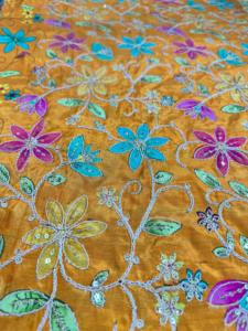 Tela de Viscosa 100% Estampada, Tejido de Patchwork con Patrón Floral, Peso Medio, para Prendas de Niñas y Decoración del Hogar - Product Image 6