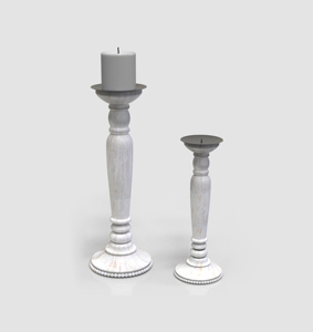 เชิงเทียนไม้รูปทรงกลมฐานร่องสำหรับตกแต่งบ้านดีไซน์ทันสมัย - Product Image 6