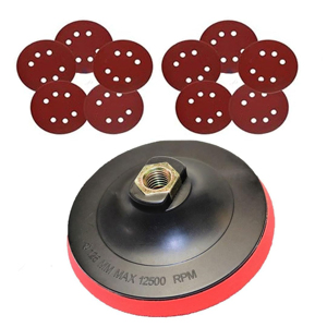 M14 125mm ad alta durezza levigatura disco Pad con supporto in <span class=keywords><strong>Velcro</strong></span> smerigliatrice angolare gancio anello strumenti abrasivi OEM personalizzabili - Product Image 6