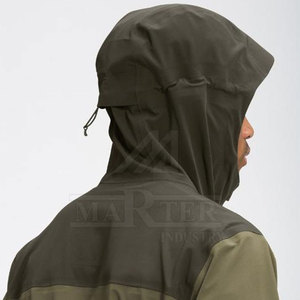 Waterproof Breathable Full Zip Unisex Rain Jacket with <b>Stand</b> Collar Front Logo Lightweight Design Running Hiking <b>Cycling</b> Travel - Product Image 4