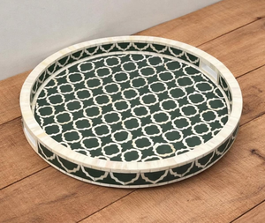 Bandeja Redonda de Hueso Tradicional Personalizable para Servir, Ideal para Catering, Equipo para Servir Frutos Secos o Dátiles - Product Image 4