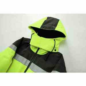 Custom Logo <b>High</b> <b>Visibility</b> <b>Softshell</b> Safety <b>Jacket</b> Lined Waterproof Reflective CE Certified Men's - Product Image 3