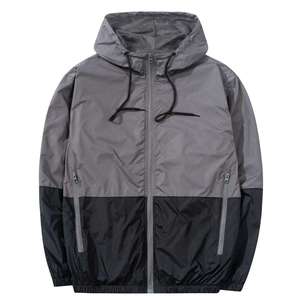 Sweats à capuche en tissu coupe-vent de qualité supérieure pour hommes, manches longues, grande fermeture éclair, logo personnalisé et sweats à capuche coupe-vent imperméables pour hommes - Product Image 6