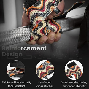 Correas de Levantamiento de Pesas de Neopreno Acolchadas con Cinta de Algodón Antideslizantes para Gimnasio, Proveedor de Correas de Powerlifting Unisex - Product Image 4