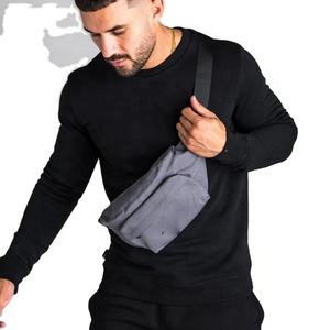 Conjunto de sudadera y pantalón corto deportivo para trotar, chándal con logotipo personalizado, estampado o bordado - Product Image 3