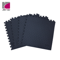 Dalles de sol de gym en mousse EVA inodore et durable, motif feuille, personnalisables, 60x60cm, 10mm, 40D, certifiées ASTM EN71, absorbant les chocs