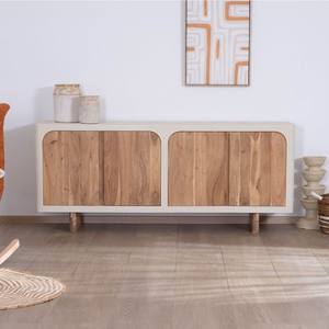 Vandana Amber Flow Large, low, 4-door <b>sideboard</b> in an organic and contemporary style, Miona - Product Image 1