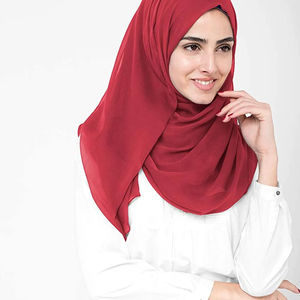 Hiyab Liso de Moda para Mujer, Cómodo, Suave y Transpirable, Pañuelo Islámico para la Cabeza, Suministro al por Mayor - Product Image 6