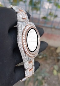 RUDRA JEWELS <b>WATCHES</b> Luxury Stainless Steel Automatic Mechanical Japan Movement12 Sport Elegant Moissanite Square <b>Case</b> <b>Watch</b> - Product Image 3