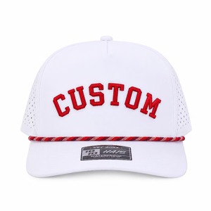 Casquettes de baseball sportives unisexe en nylon à 6 panneaux, ajustables, pour queue de cheval haute, avec logo brodé personnalisé, pour la vente en gros, toutes saisons - Product Image 2