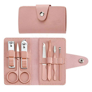 Kit de manucure et pédicure professionnel luxueux en acier inoxydable personnalisable avec des outils portables durables - Product Image 5