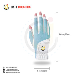 Durable Cabretta Leather Custom Printing Soft Sheepskin Golf Gloves with Breathable Palm Protection - Product Image 4