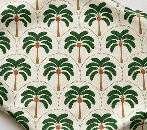 Riviera Palms Fleece Fabric Canopy Soft Combed Cotton Plain Arch Grove Palm Print Sleepwear - Product Image 1