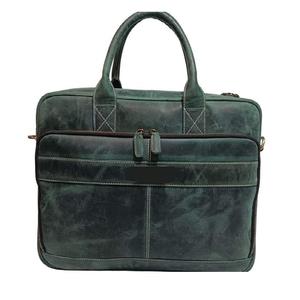 Nuevo Bolso Mensajero para Portátil, Ligero, de Negocios, Impermeable, de Cuero Genuino Encerado, Maletín, Bolso de Hombro - Product Image 1