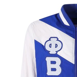 เสื้อแจ็คเก็ตกันลมแบบซิปเต็มตัว Phi Beta Sigma สำหรับผู้ชาย น้ำหนักเบา สวมใส่สบาย ผลิตจากผ้าคุณภาพพรีเมียม เสื้อผ้าสำหรับสมาคมพี่น้องชาวกรีก - Product Image 6