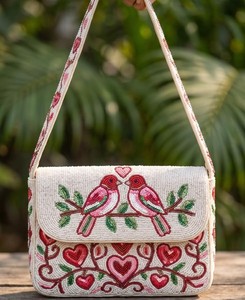 Bolso de Hombro de Mujer de Alta Calidad con Bordado Floral y Cuentas, Bolso Cruzado Étnico con Solapa de Cuentas, Bolso de Mano para Fiesta de Verano, Venta al por Mayor - Product Image 2
