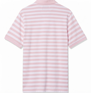 Camisa Moderna Personalizada de Color Rosa Bebé, Estilo Vintage, con Botones en la Parte Delantera, Logotipo, Manga Corta, Transpirable, Tejida, de Lona, 220g, Poliéster y Algodón - Product Image 2