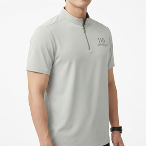 Polo de Golf Personalizado con Media Cremallera, Protección UV, Nailon y Spandex, Proveedor OEM, Ropa Deportiva Antibacteriana - Product Image 5