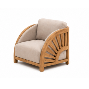 Modern Solid Teak Wood Outdoor Sofa Set with <b>Round</b> Coffee <b>Table</b> Luxury <b>Patio</b> Garden Villa Resort Lounge Furniture - Product Image 5