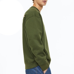 Sudadera Streetwear de Algodón Grueso 400GSM con Felpa, Estilo Vintage Lavado, Hombros Caídos, Ajuste Holgado - Product Image 3
