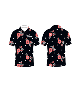 Polo Personalizado con Estampado Floral, Manga Corta, Informal, para Golf, Tenis, Ropa de Equipo de Verano - Product Image 4