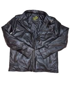 Veste en cuir de vache de style vintage pour moto, écologique et de haute qualité, doublure en polyester, boutons Luxel, fermeture éclair, pour homme - Product Image 6