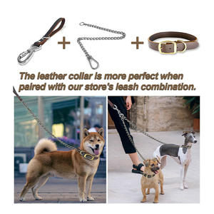 Colliers pour chiens en cuir véritable, prix de gros d'usine, collier pour chien en cuir véritable réglable, personnalisé avec logo, luxe - Product Image 6