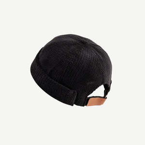 Gorro Docker de Pana Personalizado, Sin Visera, Transpirable, Impermeable, Estilo Vintage, con Borde Enrollado, Correa Ajustable, Gorro Beanie, Venta al Por Mayor OEM, Unisex - Product Image 4