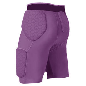 Shorts de compression de football avec protections intégrées pour les hanches, les cuisses et le coccyx, respirants et durables - Product Image 2