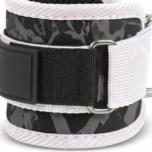 Sangle de cheville réglable en cuir rembourré pour machine à câble de gym, entraînement de fessiers et de jambes (kickback), anneau en D haute résistance - Product Image 5