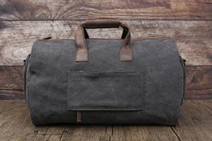 Bolsa de Viaje de Lona y Cuero, Impermeable, Bolsa de Fin de Semana, Equipaje de Mano, Bolsa de Gimnasio, Gran Capacidad, LCTB-0050 - Product Image 5