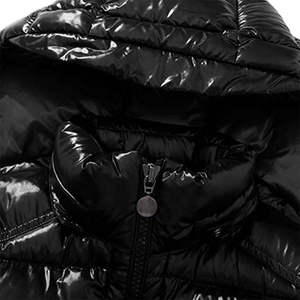 Chaleco Acolchado con Capucha para Hombre, Color Negro, Cierre de Cremallera, Resistente al Viento, Transpirable, Relleno de Algodón, Estilo Casual para Invierno, Corte Regular, Color Sólido - Product Image 4