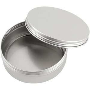 Aluminum Round Storage Tin Container with Screw Lid Reusable Metal <b>Empty</b> Jar Cosmetic Balm Candle Storage <b>Box</b> - Product Image 5