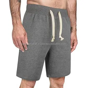 Erkek ter şort hafif nefes Fitness giysileri 100% pamuk polar kumaş özel Logo son benzersiz Fitness ürünleri